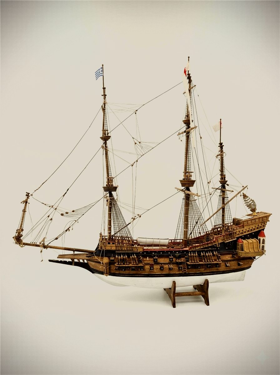 Handcrafted Wooden "La Couronne (1636 French Flagship)"