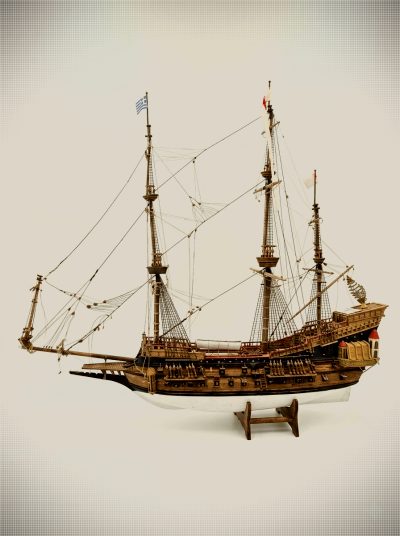 Handcrafted Wooden "La Couronne (1636 French Flagship)"