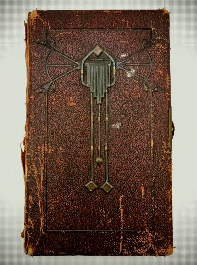 Antique Jugendstil / Art Nouveau photo and postcard album