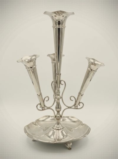 Decorative silver-plated Epergne Centerpiece