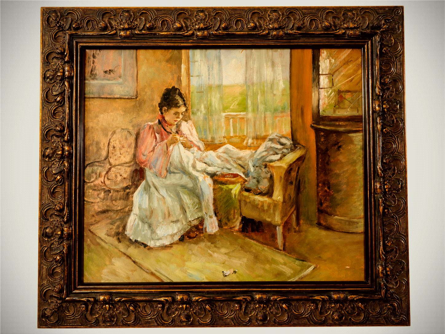 For the Little One (after William Merritt Chase) - Oil Painting