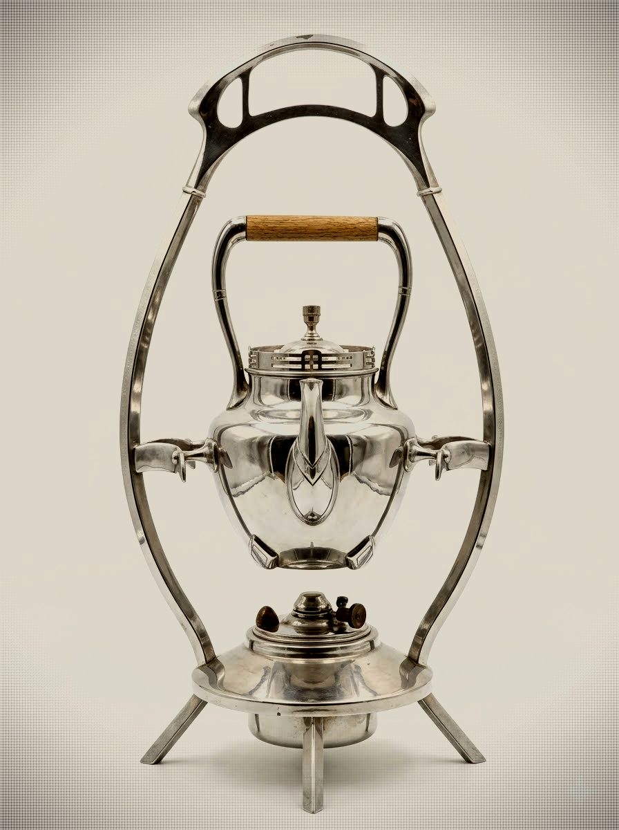 C. Kurz & Co. Tilting Spirit Kettle - Silver-plated