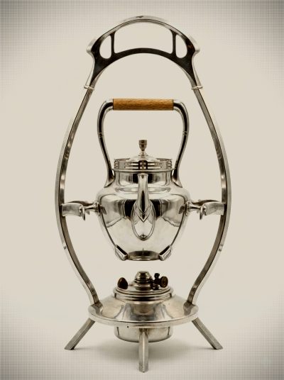 C. Kurz & Co. Tilting Spirit Kettle - Silver-plated