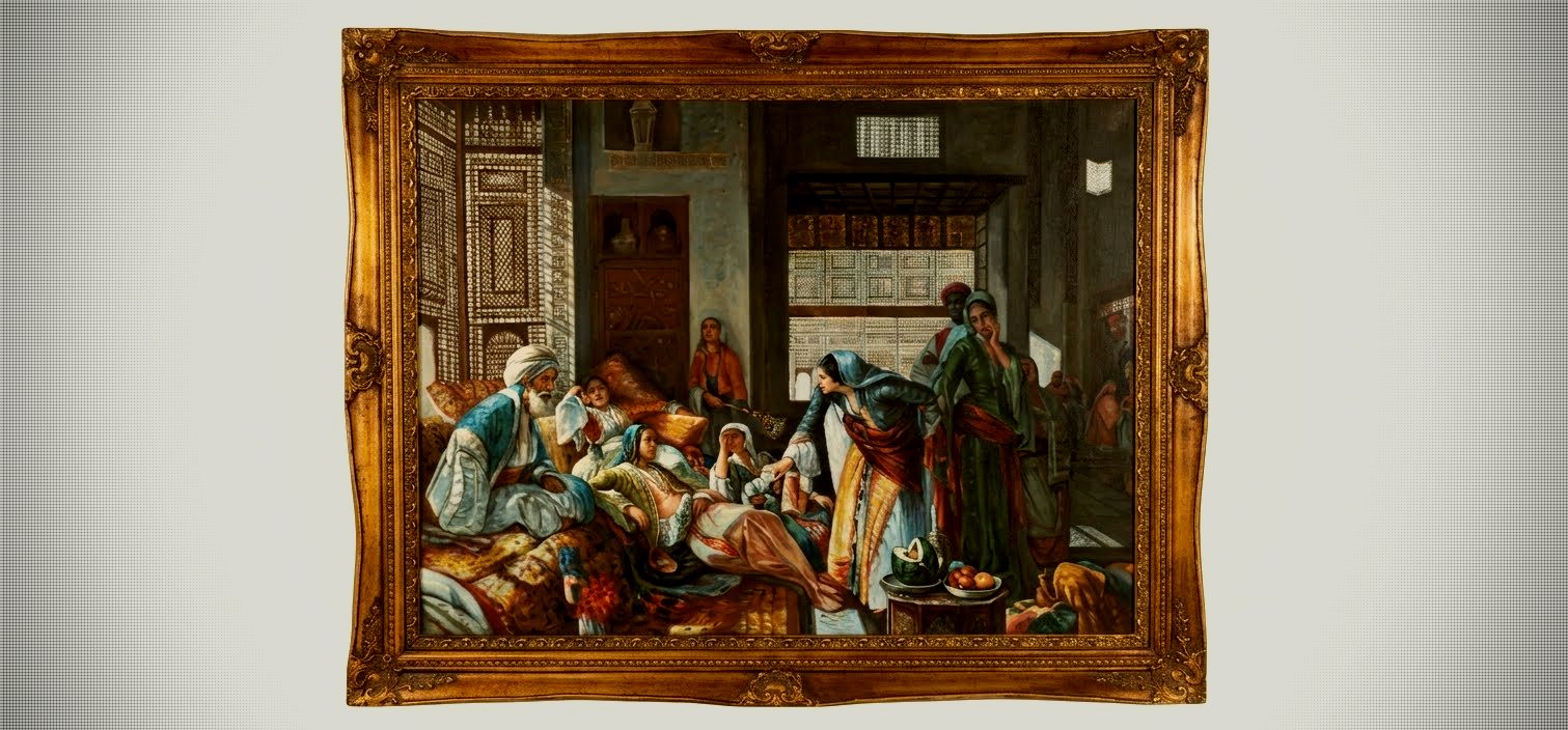“And the Prayer of Faith Shall Save the Sick” (Reproduction after John Frederick Lewis).