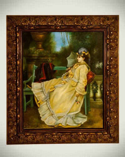 In the Garden (Dans le jardin) – After Auguste Toulmouche.
