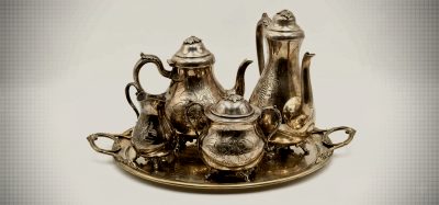 Antique Victorian Style Tea & Coffee Service with Tray