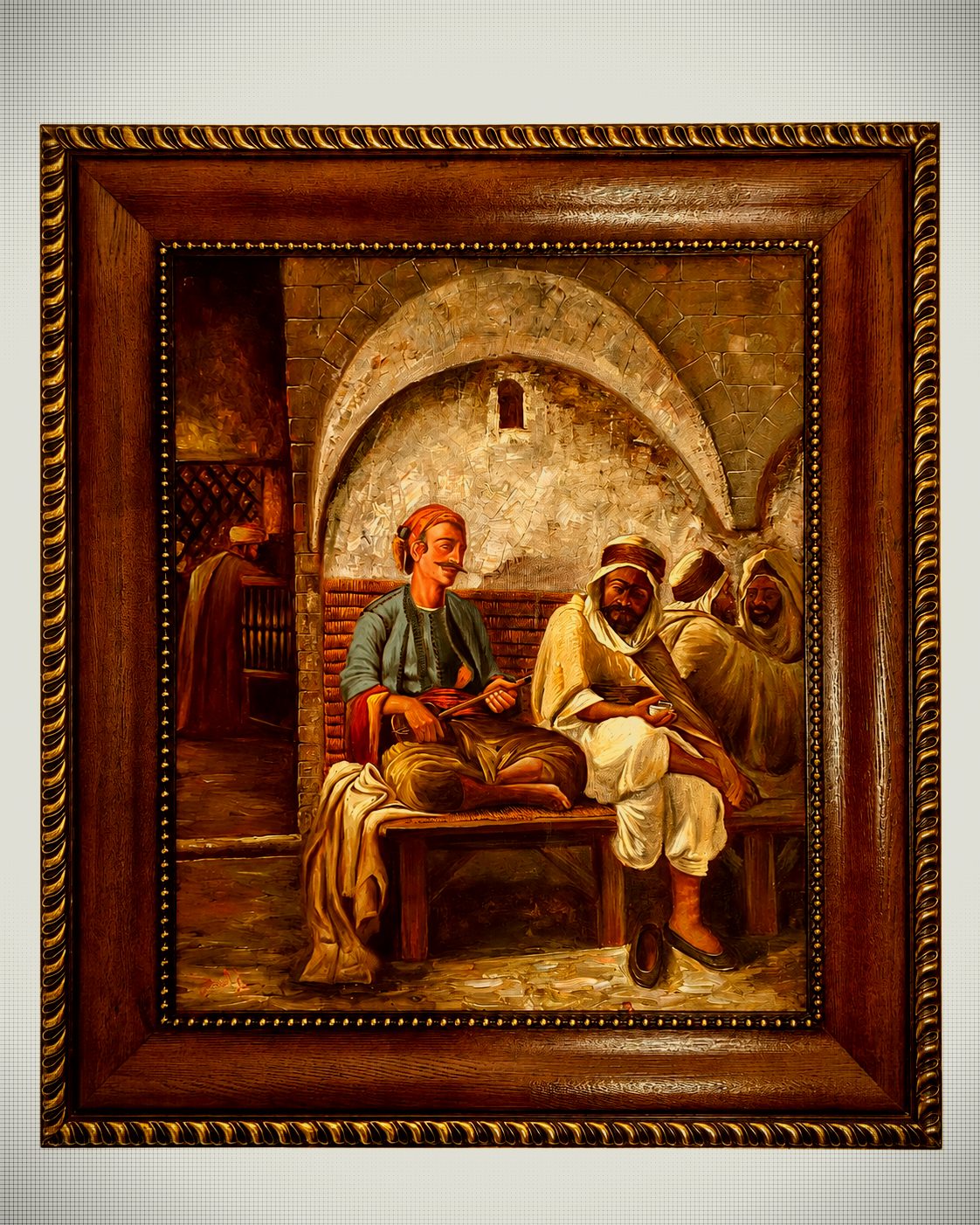 Moorish Café in Algiers (After Lazerges)