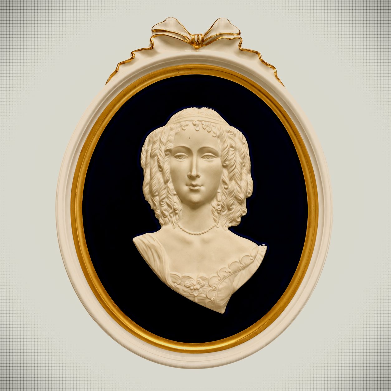Set of Three Unterweissbach Porcelain Cameo Wall Plaques