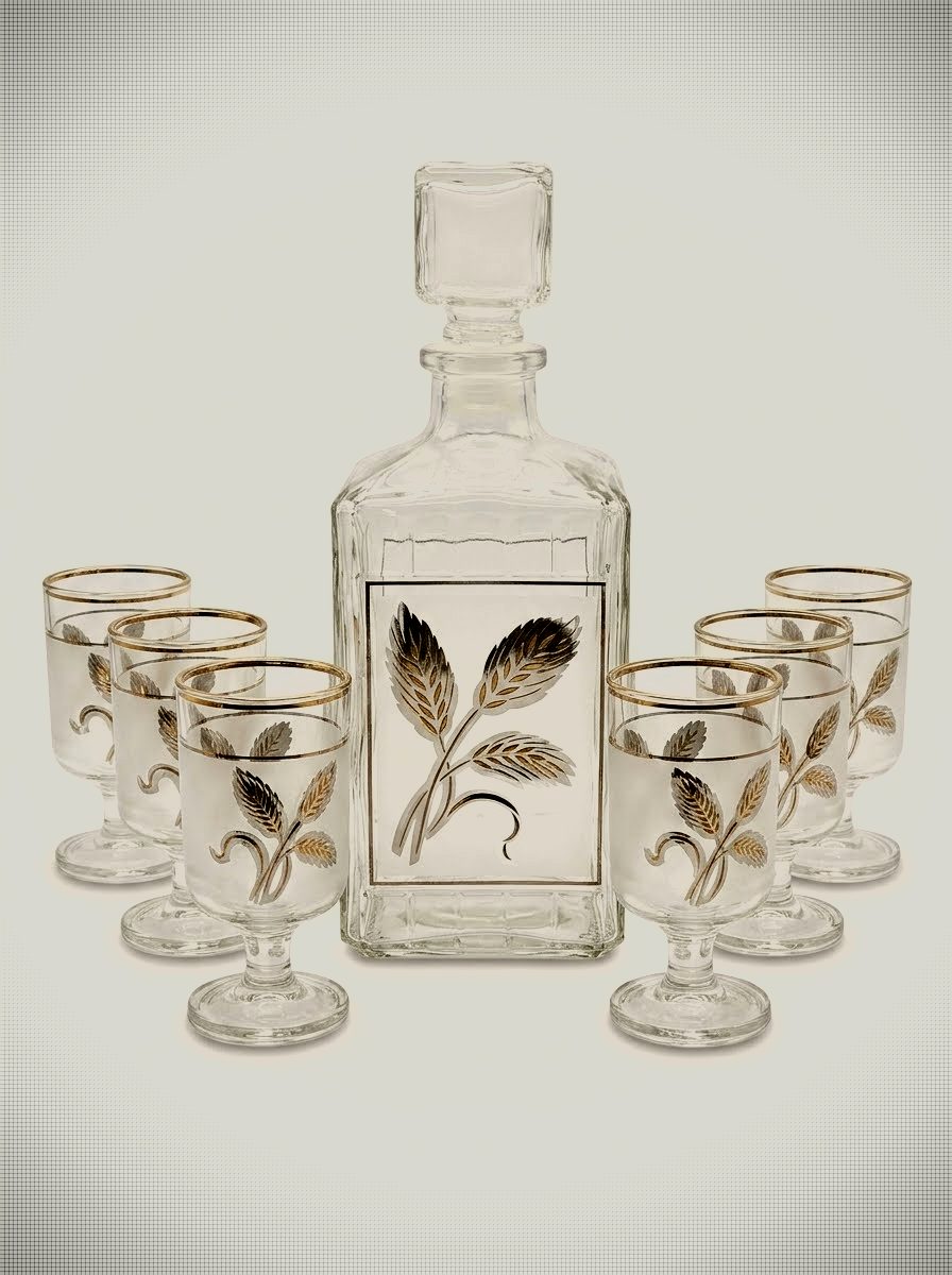 Vintage Mid-Century Modern Italian Barware Set