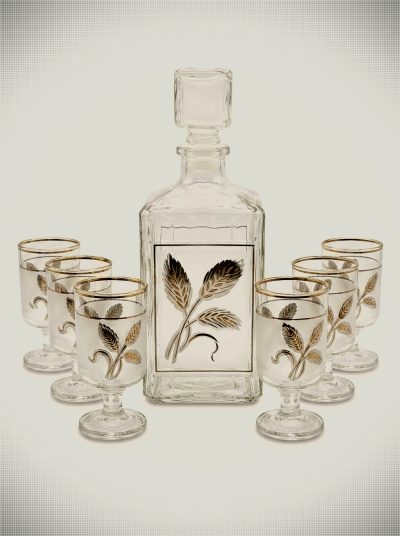 Vintage Mid-Century Modern Italian Barware Set