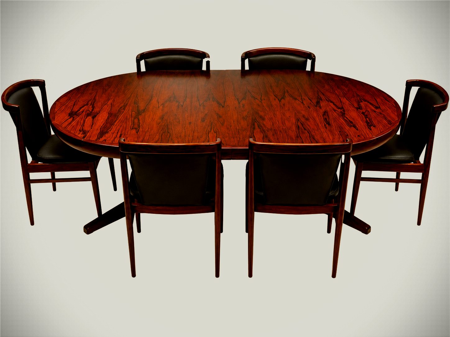 Ørum Møbler Rosewood Dining Set – Table & 6 Chairs