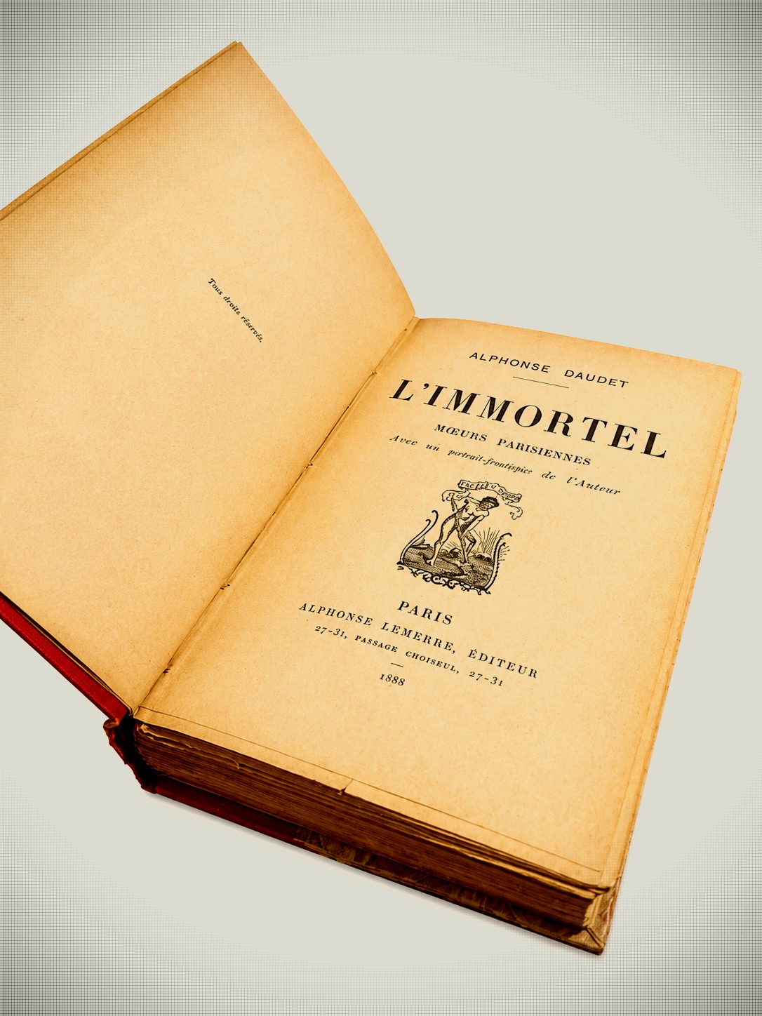 L’Immortel – Alphonse Daudet, Vintage Edition