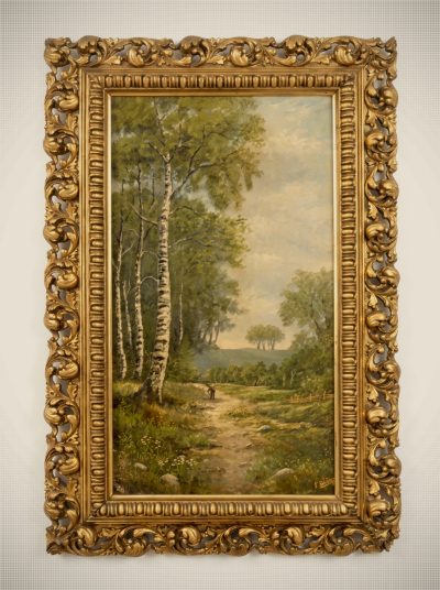 Pair of European Landscape Oils