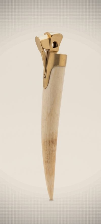 Vintage Ivory Tusk-mounted Cigar Cutter