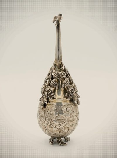 Vintage Middle Eastern Silver-Plated Rosewater Sprinkler
