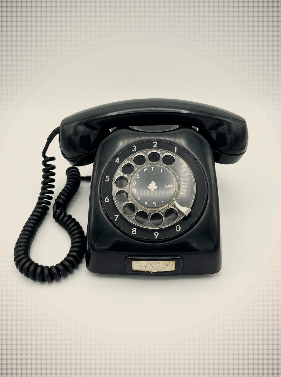 Vintage L.M. Ericsson 'Cedar of Lebanon' Rotary Desk Phone