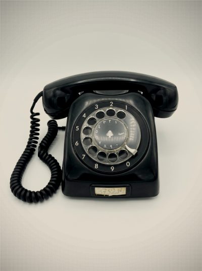Vintage L.M. Ericsson 'Cedar of Lebanon' Rotary Desk Phone