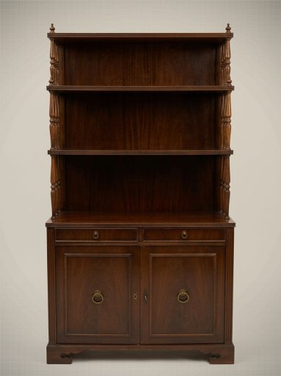 Regency Revival Bookcase-on-Cupboard