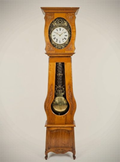 Vintage Jacques Almar French Comtoise/Morbier-Style Grandfather Clock